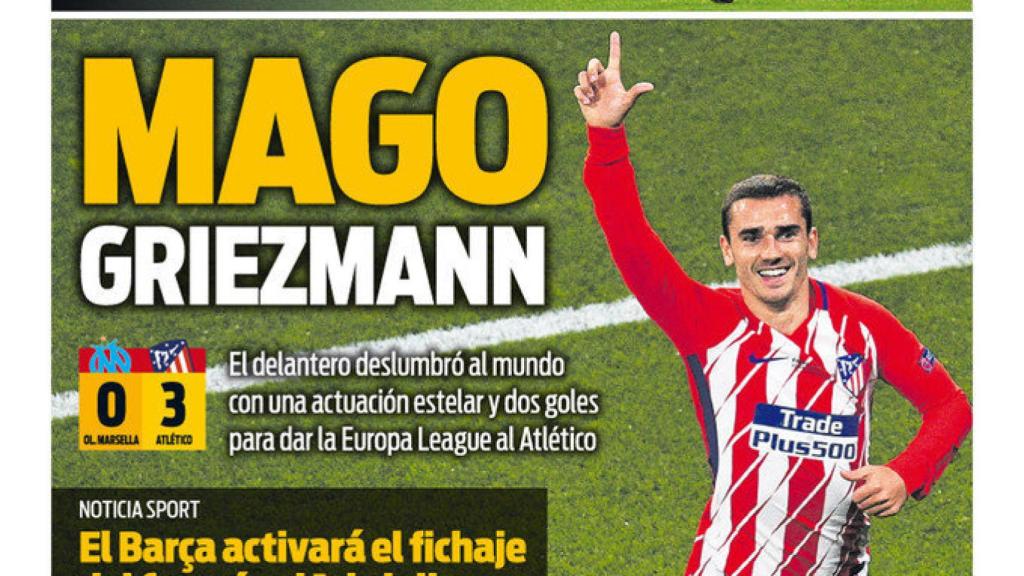 Portada SPORT (17/5/2018).