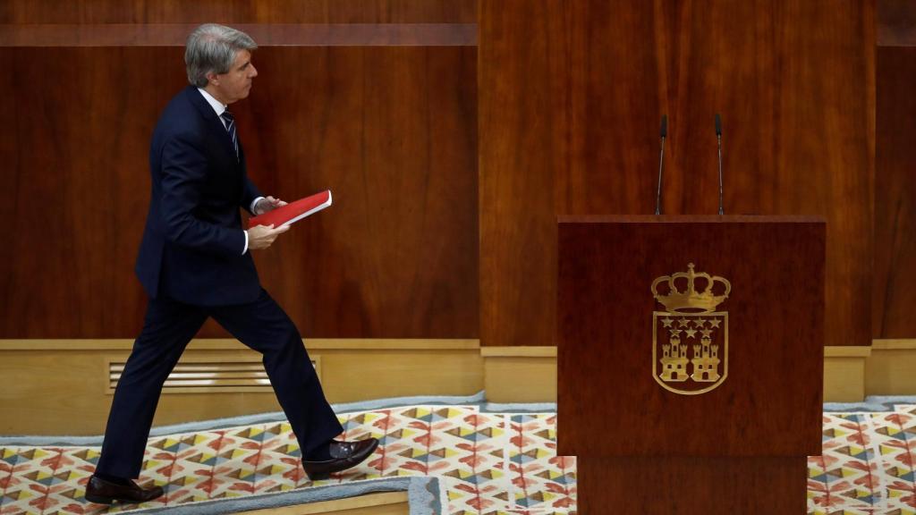 Ángel Garrido, este jueves en la Asamblea de Madrid.