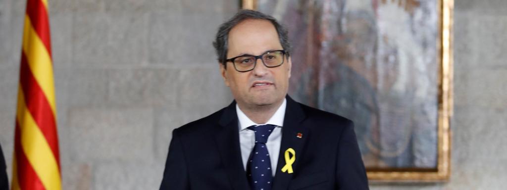Quim Torra toma posesión de su cargo como presidente de la Generalitat.