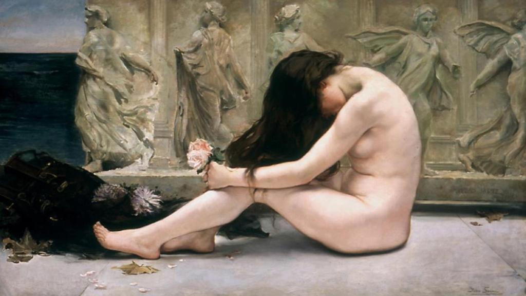 La tumba del poeta, de 1900, de Pedro Sáenz Sáenz.