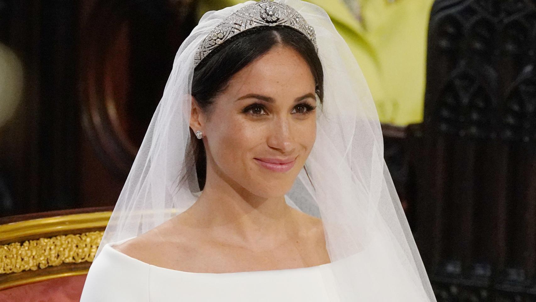 Meghan Markle radiante en el día de su boda
