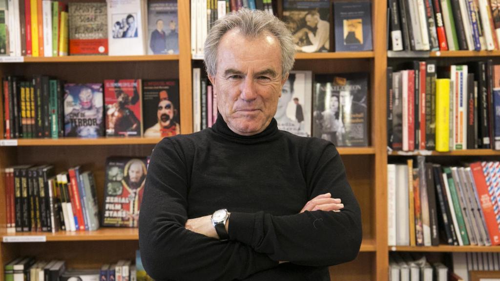 Javier Pérez Royo en la librería Ocho y medio de Madrid.