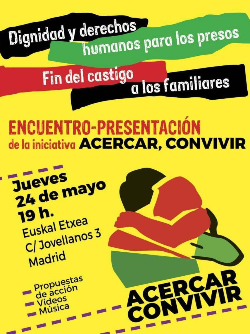 Cartel difundido por el Hogar Vasco de Madrid.