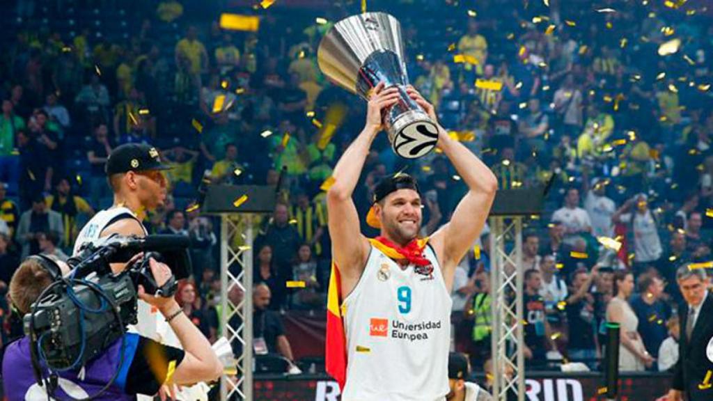 Felipe Reyes con la Euroliga