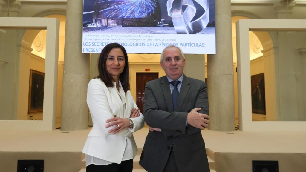 Mar Capéans y José Miguel Jiménez, investigadores del CERN.