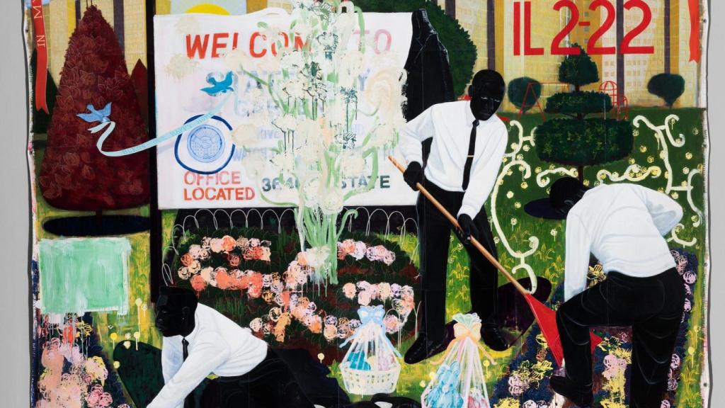'Many mansions', otro de los cuadros de Kerry James Marshall.