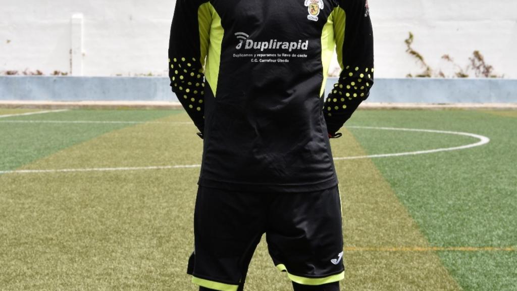 Manuel Ogayar, portero agredido en este partido en Jaén.