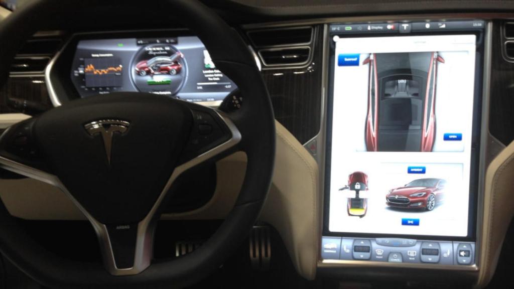 tesla interior