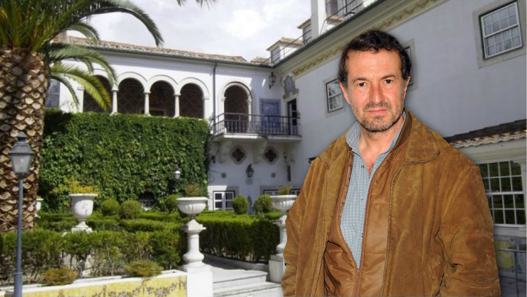 José María Cano en un montaje en su palacio en Lisboa.