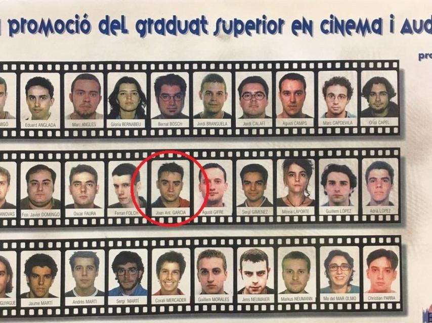 Orla de la primera generacion ESCAC con Bayona y Kike Maíllo entre otros.