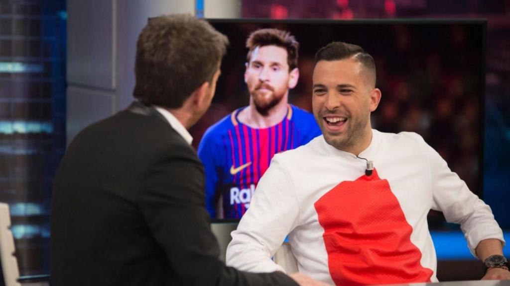 Jordi Alba en 'El Hormiguero'.