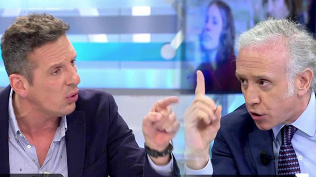 Tenso encontronazo de Joaquín Prat y Eduardo Inda por una llamada de Echenique