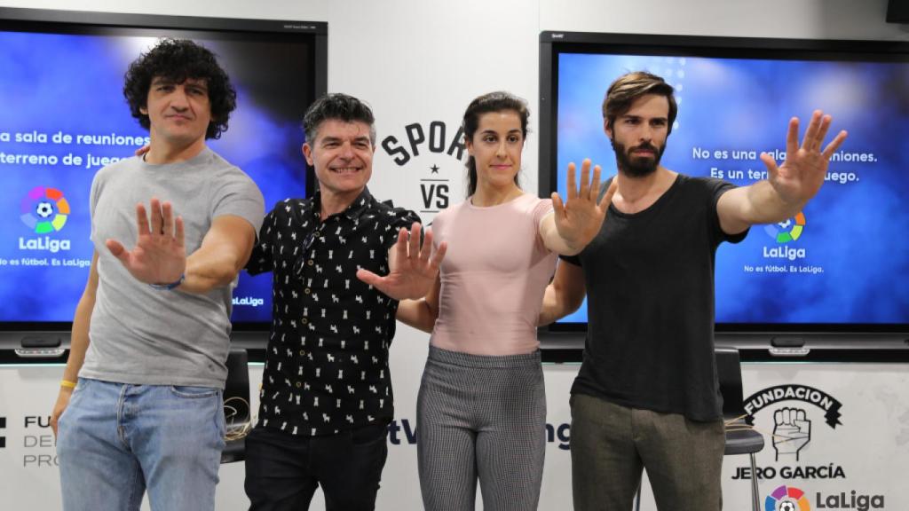 Jero García, Nacho Guerreros, Carolina Marín y Álex Barahona.