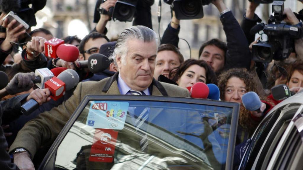 Bárcenas, tras una de sus comparecencias judiciales./