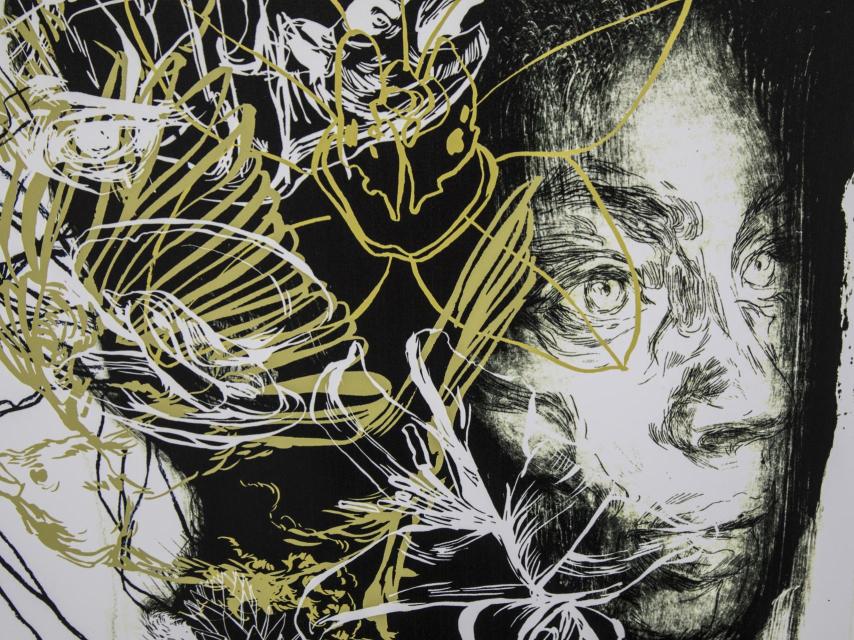 Extracto del cartel de la Feria del Libro de 2018, por Paula Bonet.