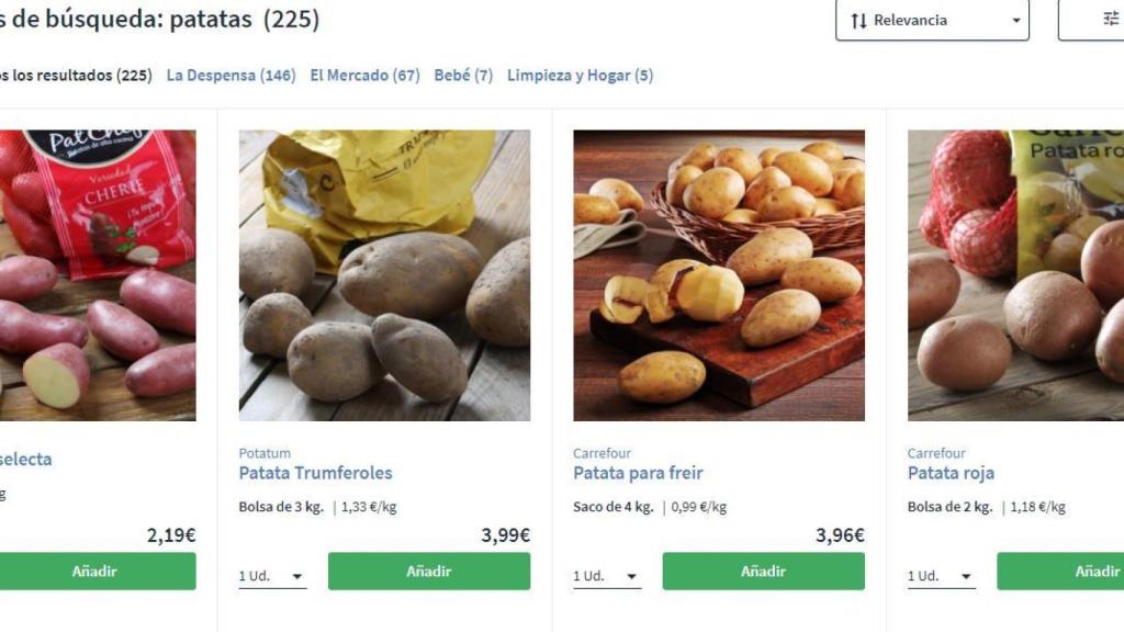 La web de Carrefour.