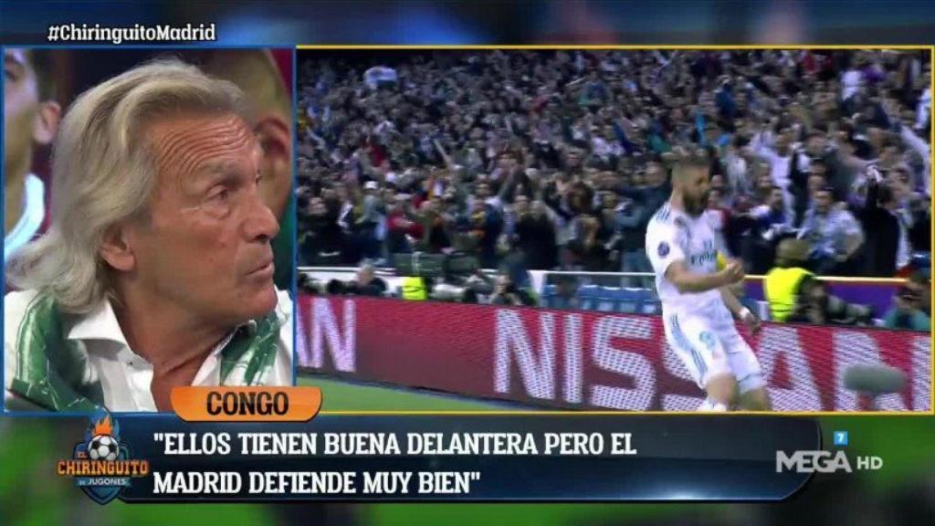 Gatti en El Chiringuito. Foto: Twitter (@elchiringuitotv)