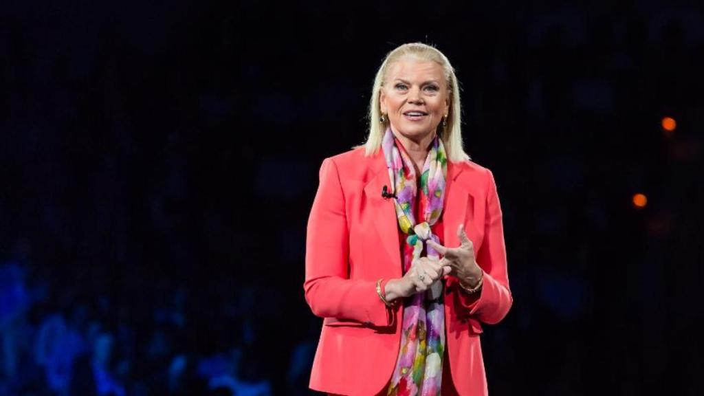 La presidenta y CEO de IBM, Ginni Rometty, durante su ponencia en VivaTech.