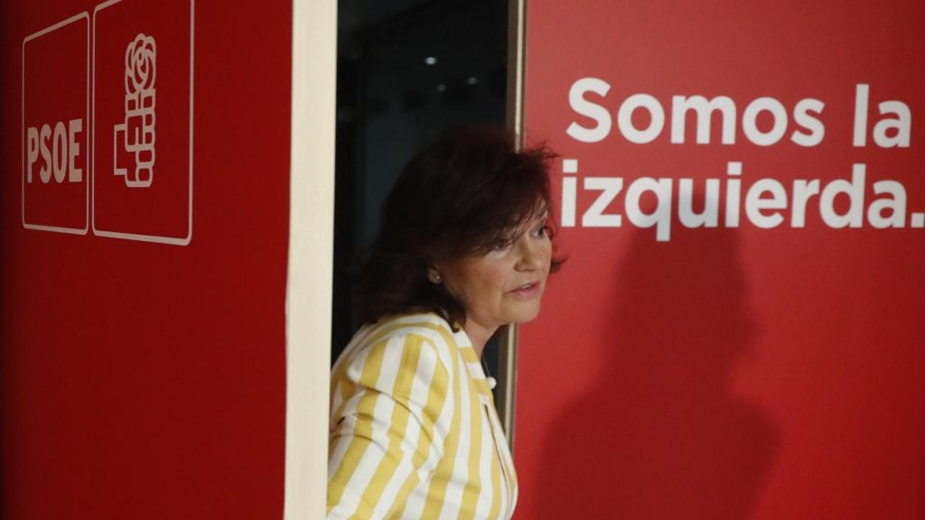 La secretaria de Igualdad del PSOE, Carmen Calvo.