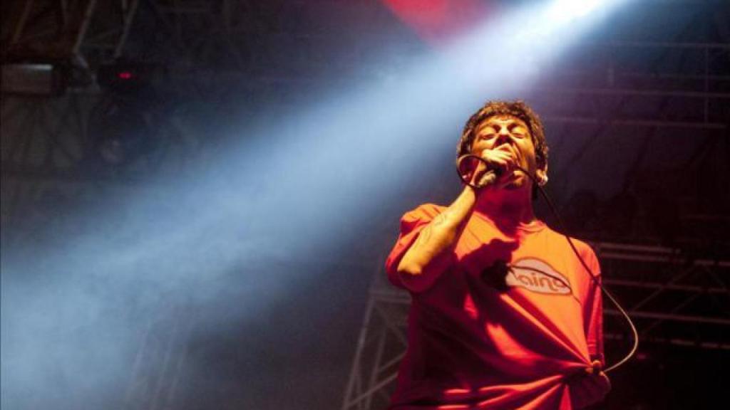 Evaristo Páramos, durante una actuación