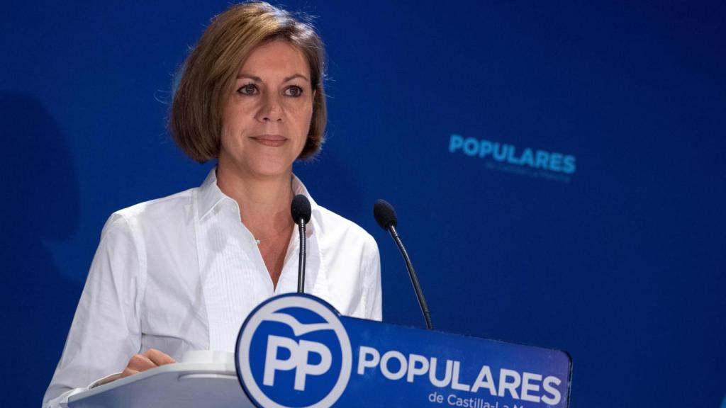 Cospedal, durante su intervención en la reunión de Presidentes Provinciales del PP