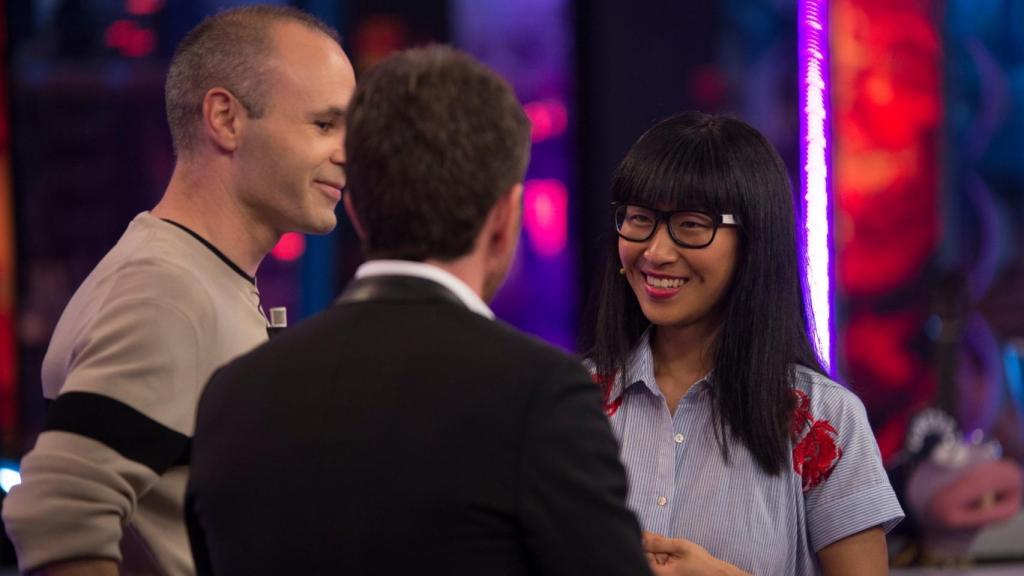 Iniesta en 'El Hormiguero'.