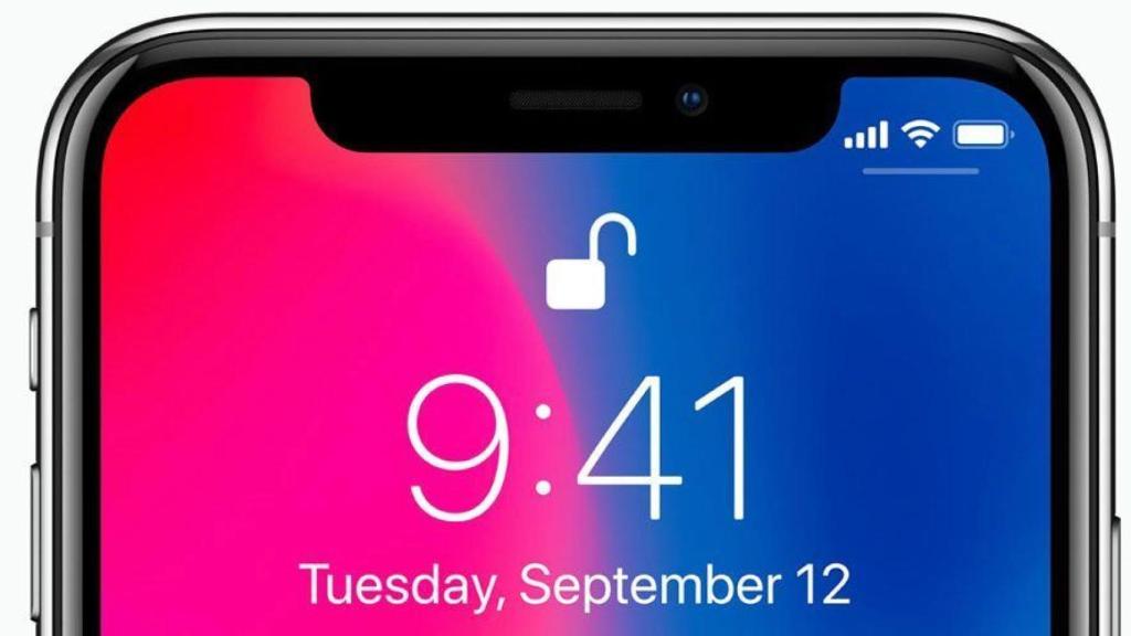 iphone x notch pantalla oled truedepth face id delantero
