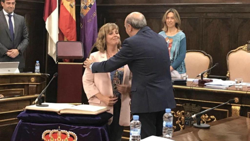 María Victoria Álvarez durante su toma de posesión como diputada provincial