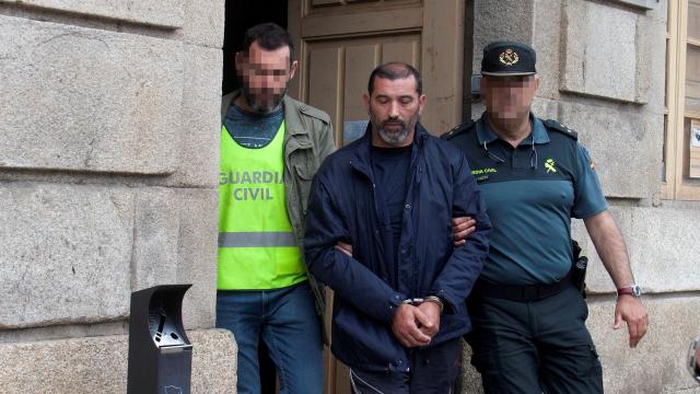 Francisco González Lameiro, a la salida del juzgado.