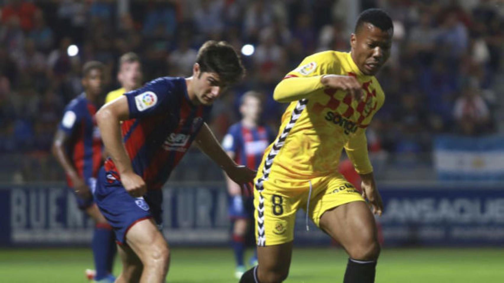 Partido entre Huesca y Nastic de la última jornada de la Liga 123,