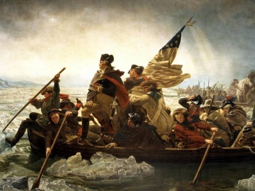 Washington cruzando el río Delaware, del pintor Emmanuel Leutze.