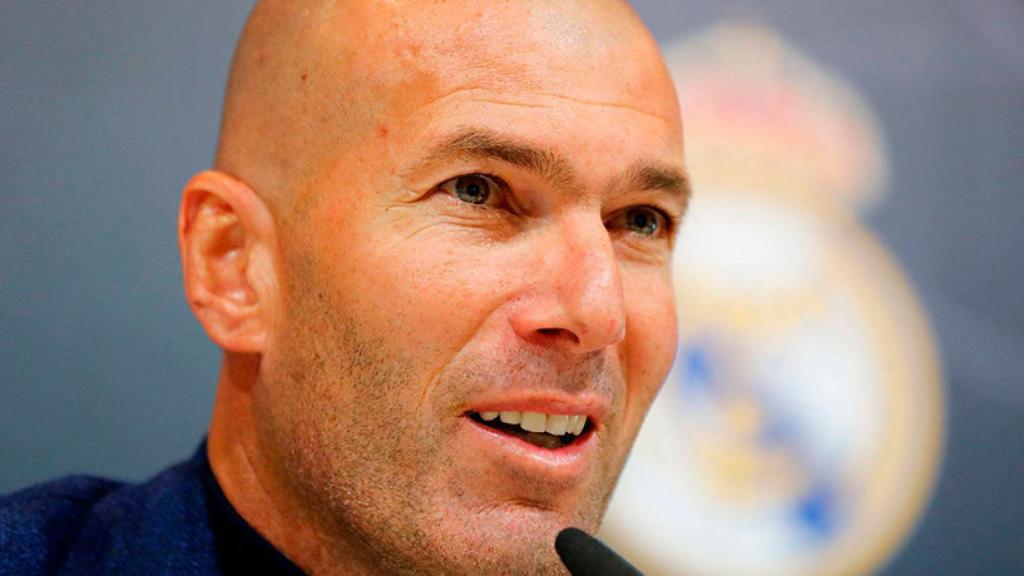 Zinedine Zidane, en rueda de prensa