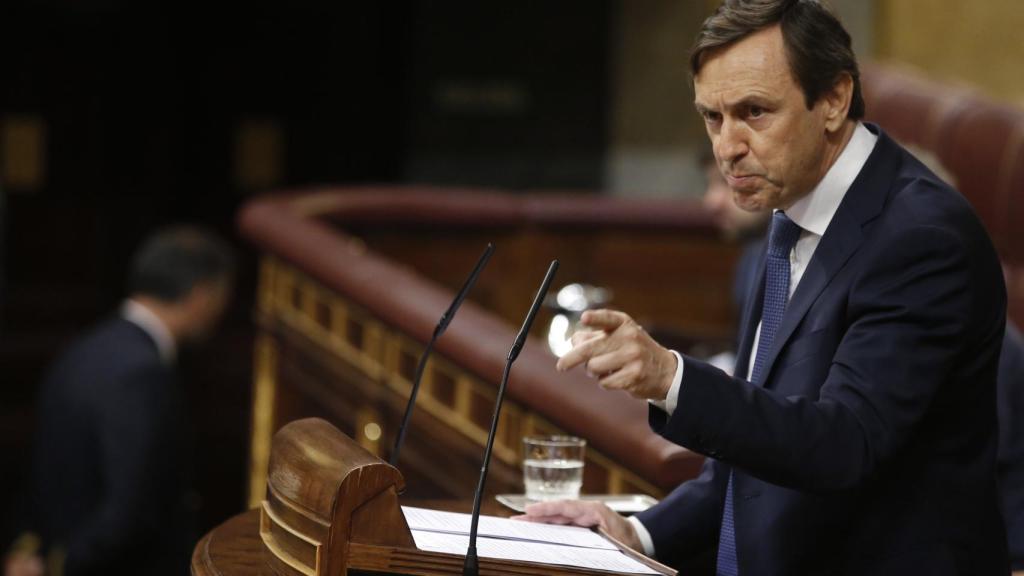 Rafael Hernando, en el debate de la moción de censura.