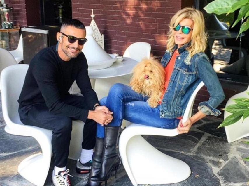 David y Bibi en la imagen que le dedicó el día de su fallecimiento.