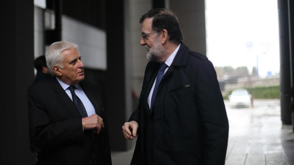 Paolo Vasile y Mariano Rajoy.