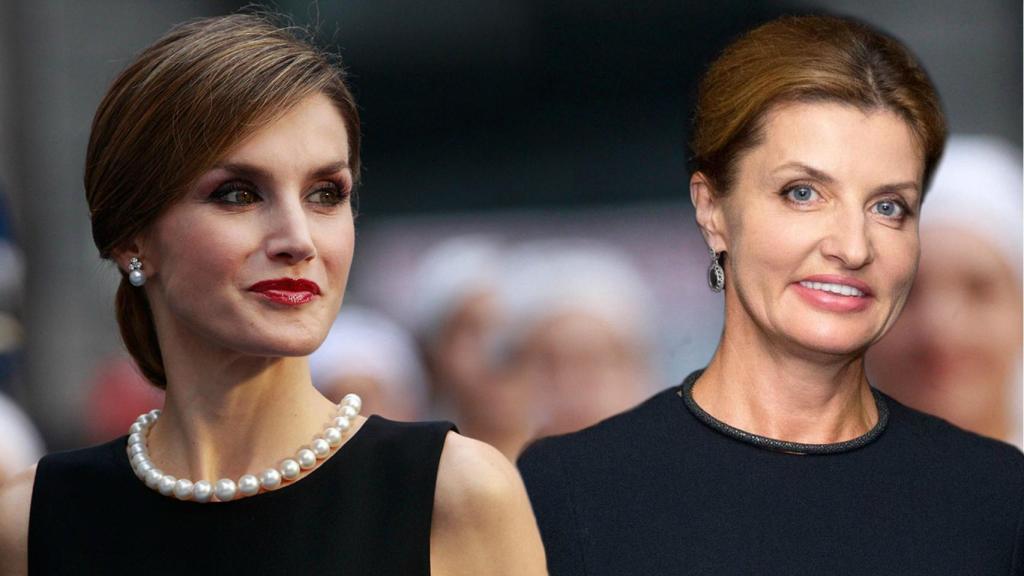 La reina Letizia y Maryna Poroshenko.