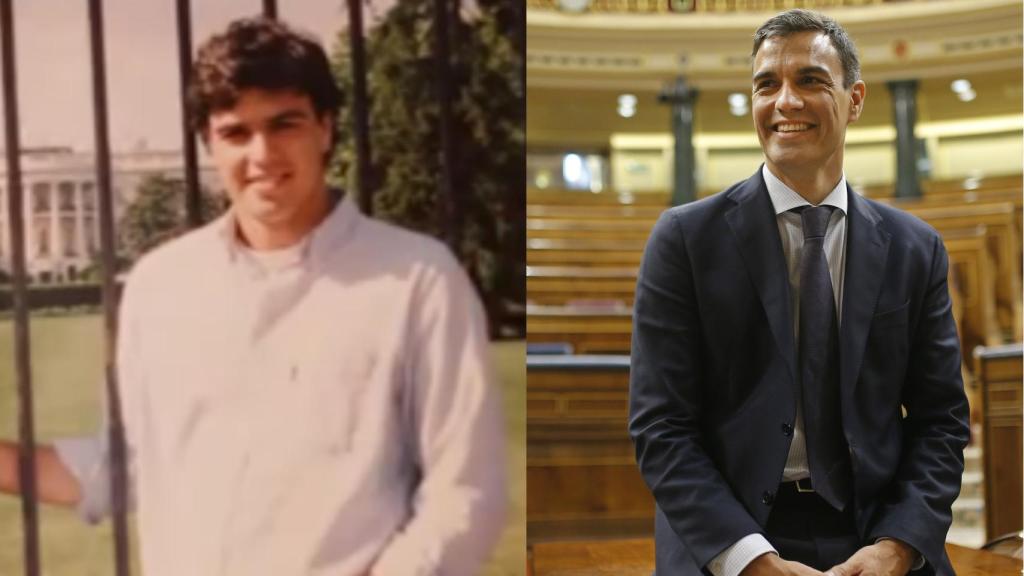 El antes y el después de Pedro Sánchez en un Fotomontaje de Jaleos.