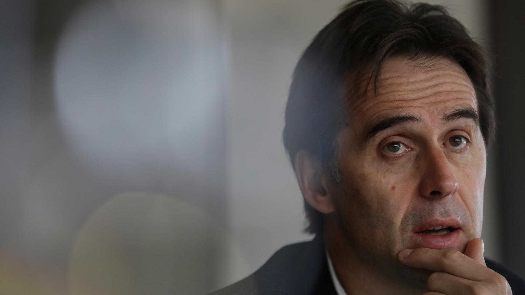 Lopetegui atiende a los medios en la RFEF.