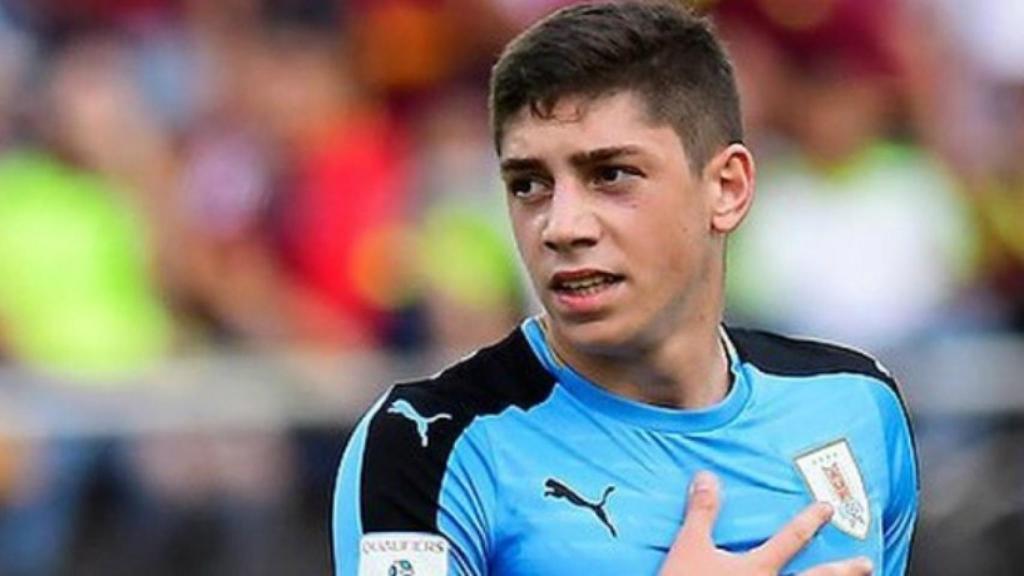 Fede Valverde con la selección uruguaya. Foto: Instagram (@fedeevalverde)