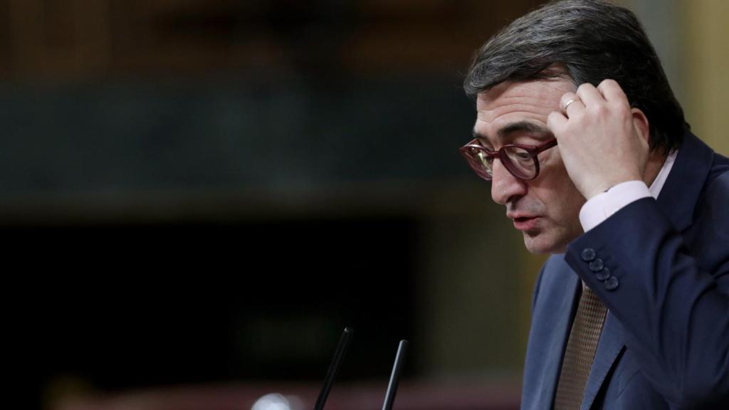 Aitor Esteban esta semana durante la moción de censura de Rajoy