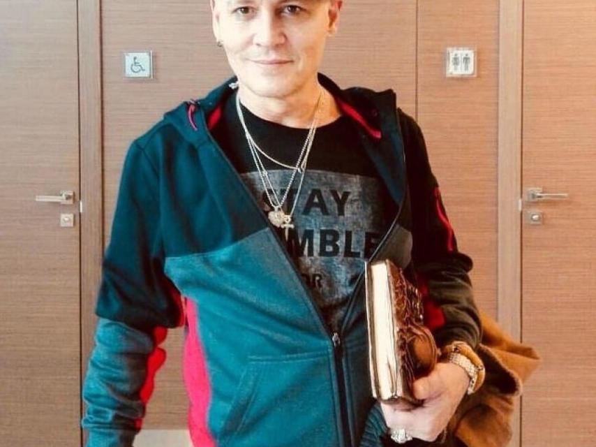 Una imagen de Johnny Depp en Moscú.