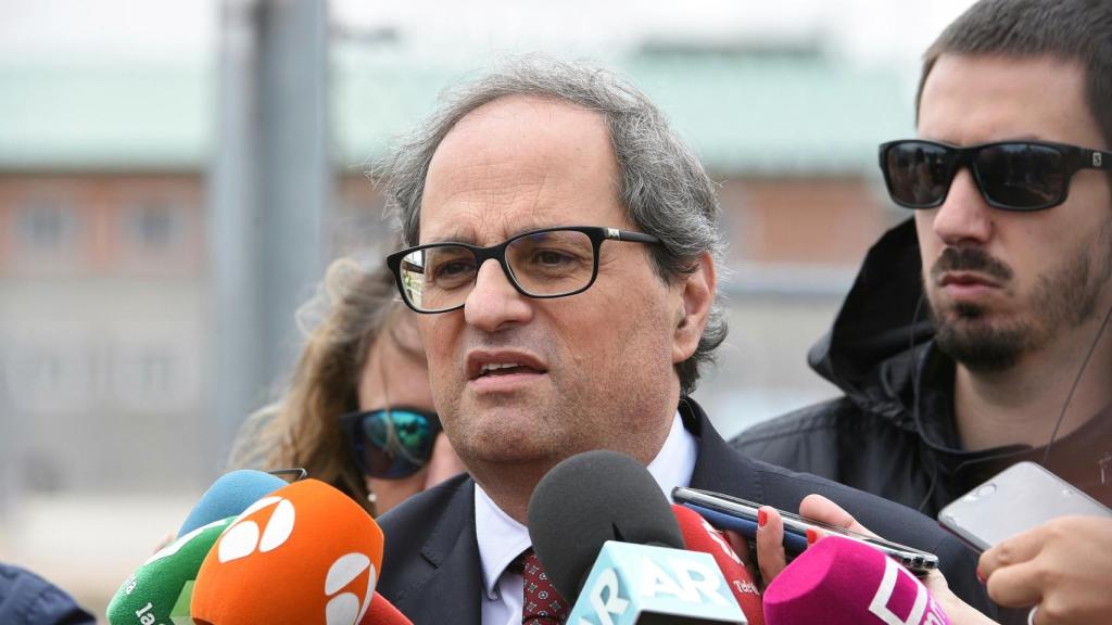 Torra a su salida de la cárcel de Estremera este lunes