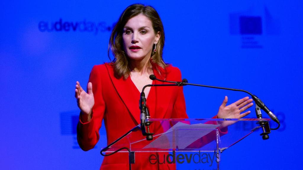 La reina Letizia en Bélgica.