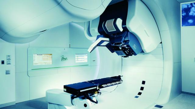 La máquina de protonterapia.