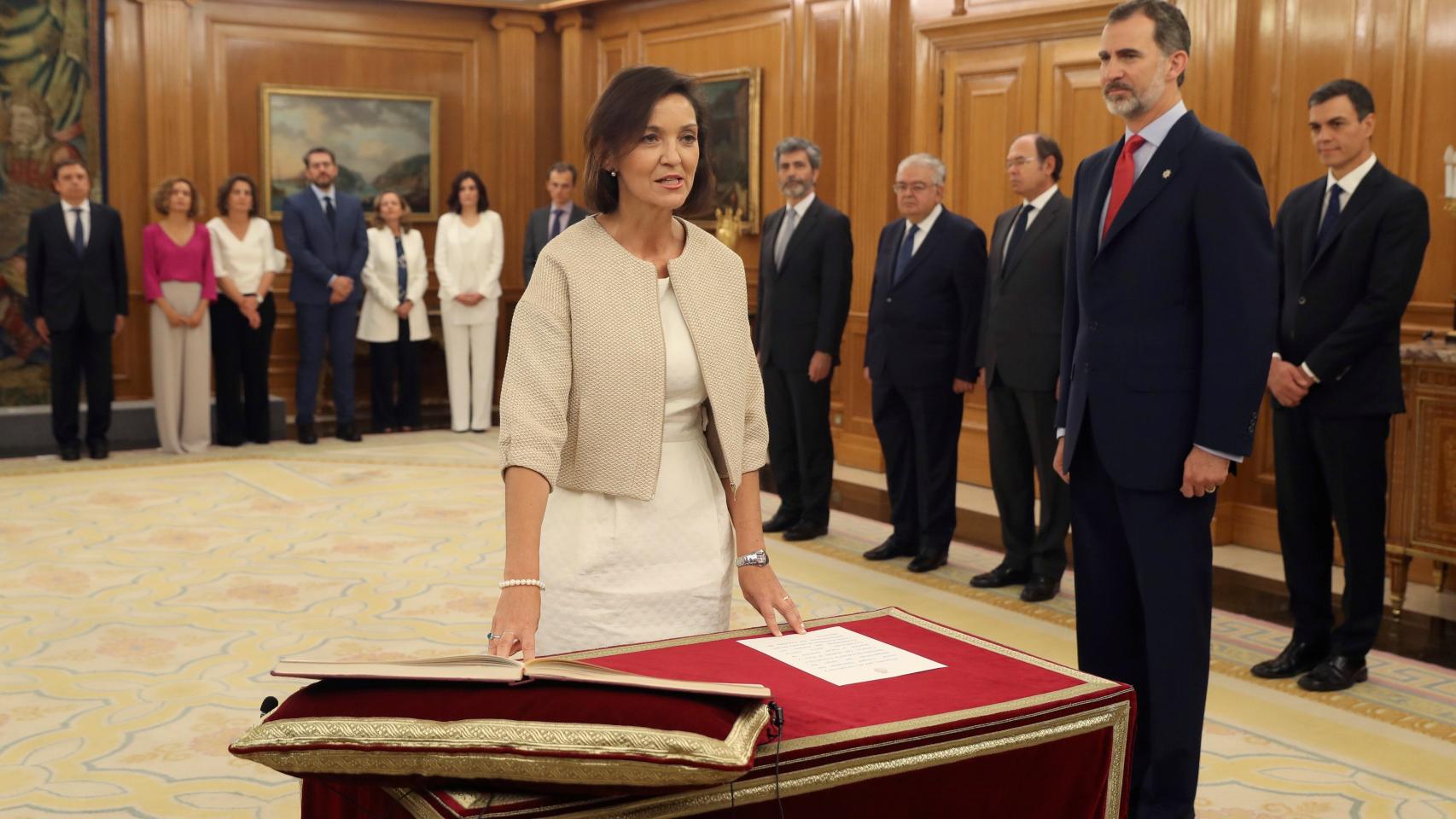 Reyes Maroto, en la jura del cargo.