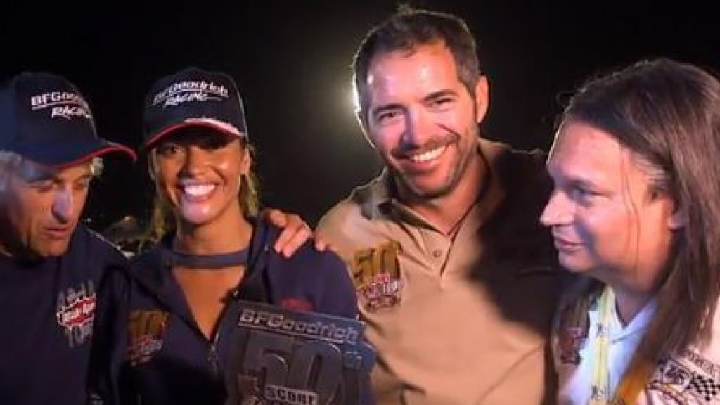 Lara y Edu Blanco durante el programa.