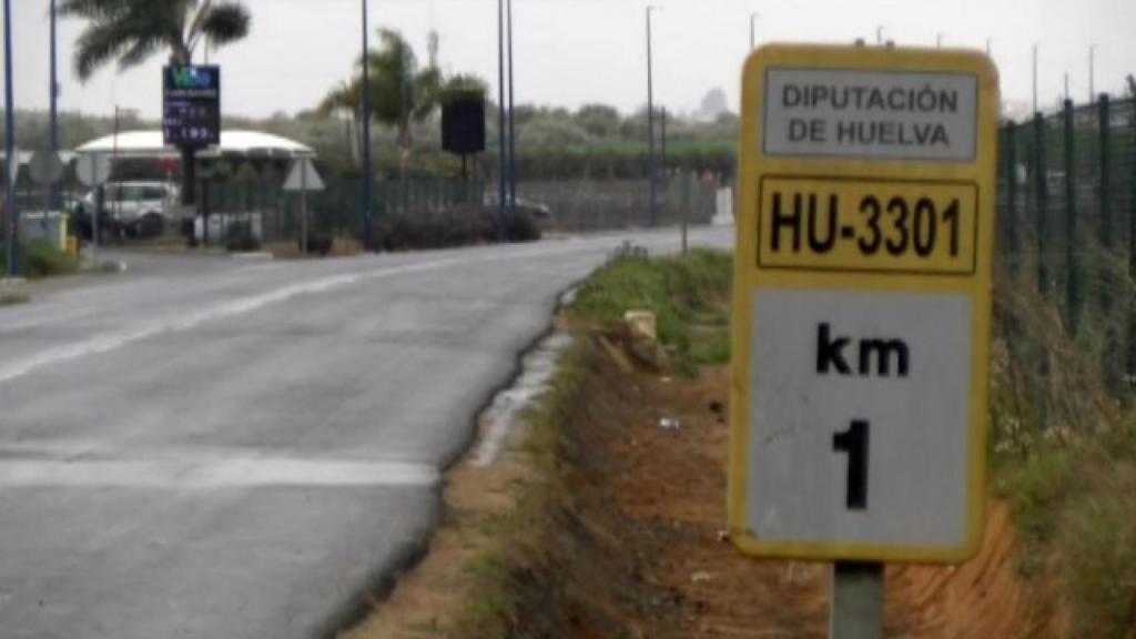 Imagen de la carretera HU-3301, donde ha ocurrido el incidente.