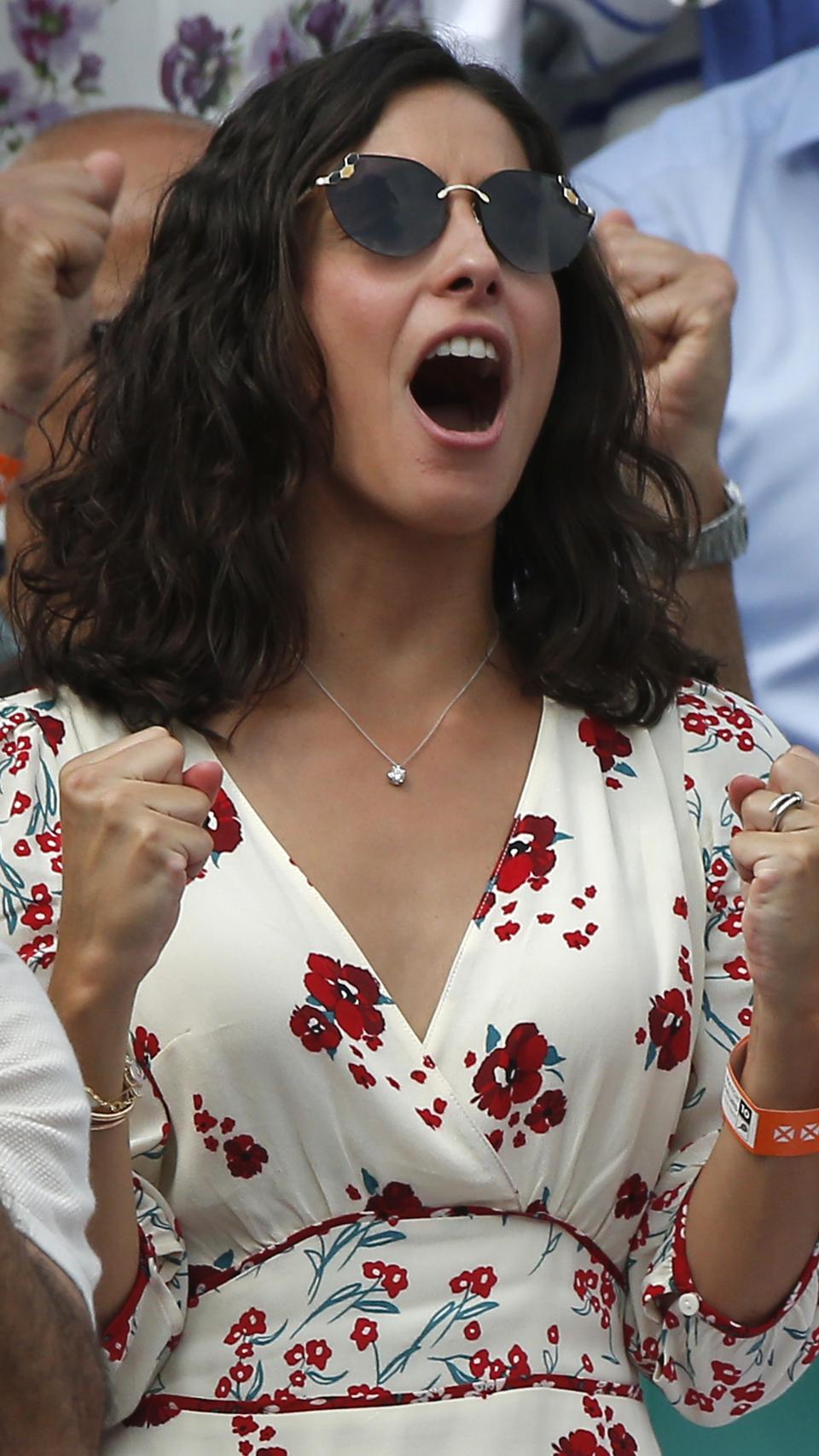 Xiscá apoyando a Nadal.