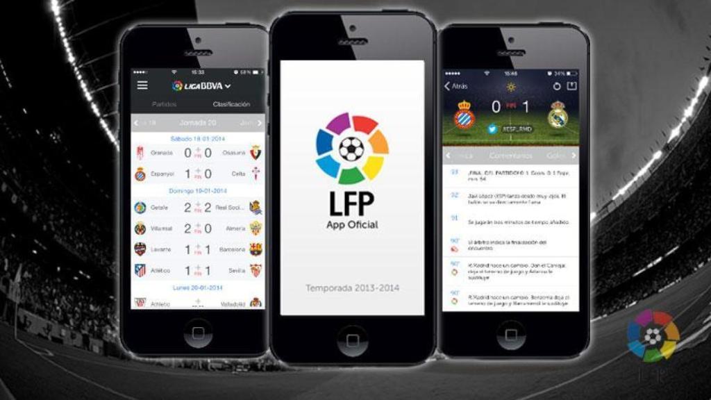 Imagen de la app de LaLiga.
