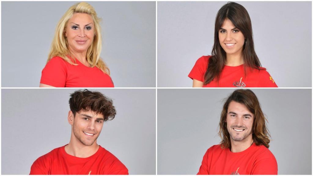 Los cuatro finalistas de 'Supervivientes 2018'.